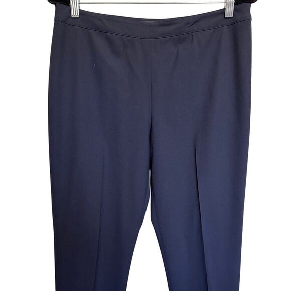 Lafayette 148 Wool Trouser Pants Straight Fit Navy Blue Size 10 - Picture 4 of 14